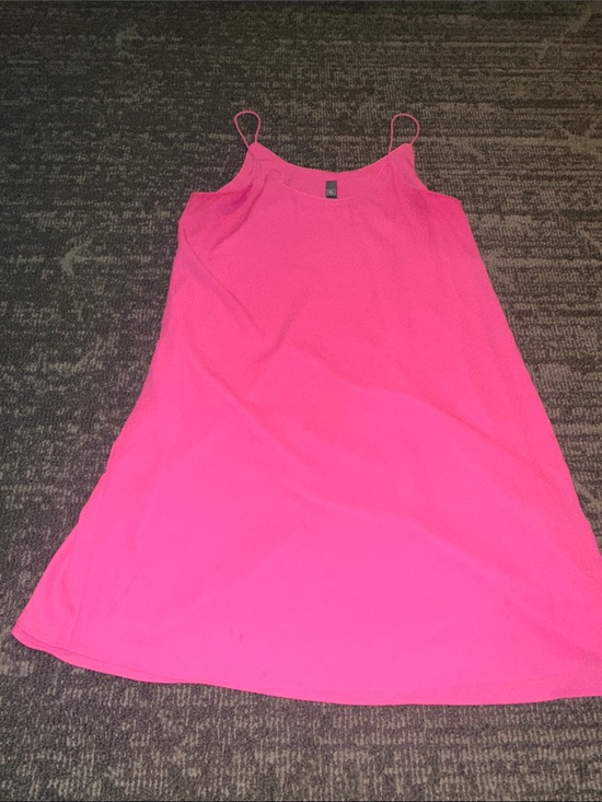 Alya Dresses & Skirts - Alya Hot Pink Spaghetti-Strap Casual Dress